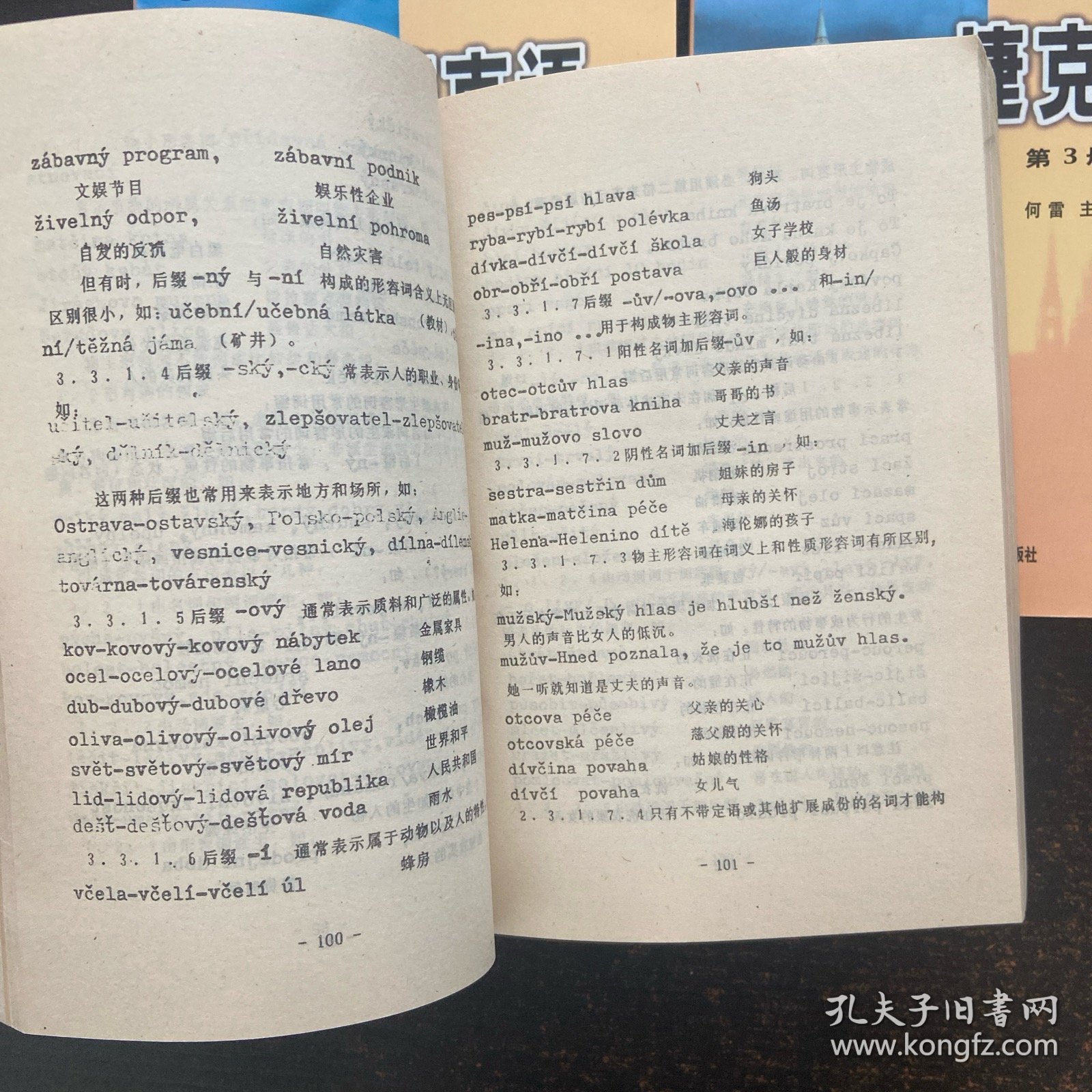 捷克语 第2册 第3册 捷克语语法（3册合售）