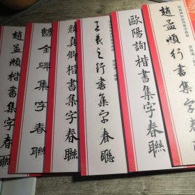 经典碑帖实用集字春联：赵孟頫楷书集字春联 曹全碑集字春联 颜真卿楷书集字春联 王羲之行书集字春联 欧阳询楷书集字春联 赵孟頫行书集字春联（6册合售）