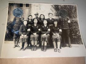 老照片 30年代左右日本爱知县慰问团老照片