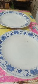 青花大盘子（一对）