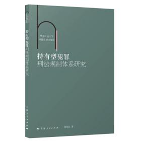 持有型犯罪刑法规制体系研究