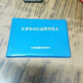 天津市市区道路明细表