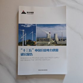 十三五中国分省电力供需研究报告