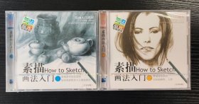 素描画法入门一&二（2VCD）