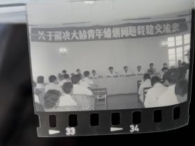 改革开放史料：1983年前后底片三种：“关于解决大龄青年婚姻问题经验交流会”系列