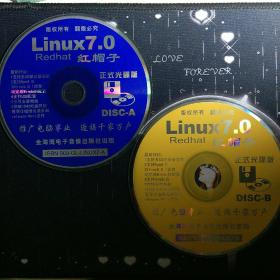 光盘 红帽子  Linux  7.0 中文版  2CD