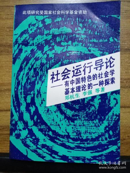 社会运行导论——有中国特色的社会学基本理论的一种探索