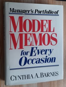 英文书 Manager's Portfolio of Model Memos for Every Occasion by Cynthia A. BARNES (Author)