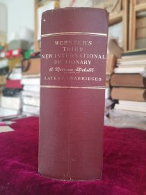 Webster's Third New International Dictionary of the English Language Unabridged