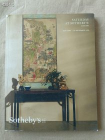 一本库存 苏富比2018年纽约拍卖会---SATURDAY AT SOTHEBY'S ASIAN ART 书画 瓷器 杂项(有几页反潮 不影响内容)100元包邮 6号狗院