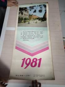 挂历 1981年华三川绘仕女图 13张全