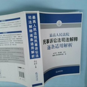 【正版二手】 最高人民法院民事诉讼法司法解释逐条适用解析