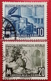 袁袁收藏民主德国邮票 东德 1955年 发行量600万 莱比锡春季博览会 2全信销 它的出现可循迹至1165年，弥撒结束后人们在教堂附近进行贸易，后来逐渐演变为定期举行。几百年来，这一盛会的举办延续至今少有中断。它每年举办两次，每次为期8天，分别为从3月与9月中的第一个星期日到下一个星期日。18世纪它已是欧洲范围内最大的博览会。如今是世界上资格最老的博览会，也是最著名的博览会之一。