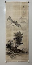 纸本老画，高年份，133/52公分。
1711