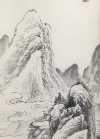 清代渡日四大家之一：费晴湖《溪山啸傲图》（湖州籍画家）