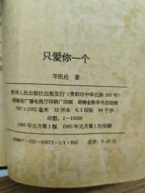只爱你一人一版一印