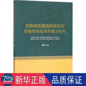 民族地区基层政府应对群体性突发事件能力研究