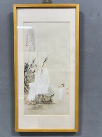 王亚新，李仓 两位老师合作精品，李仓乙亥之春题字。作品尺寸：32*65cm！