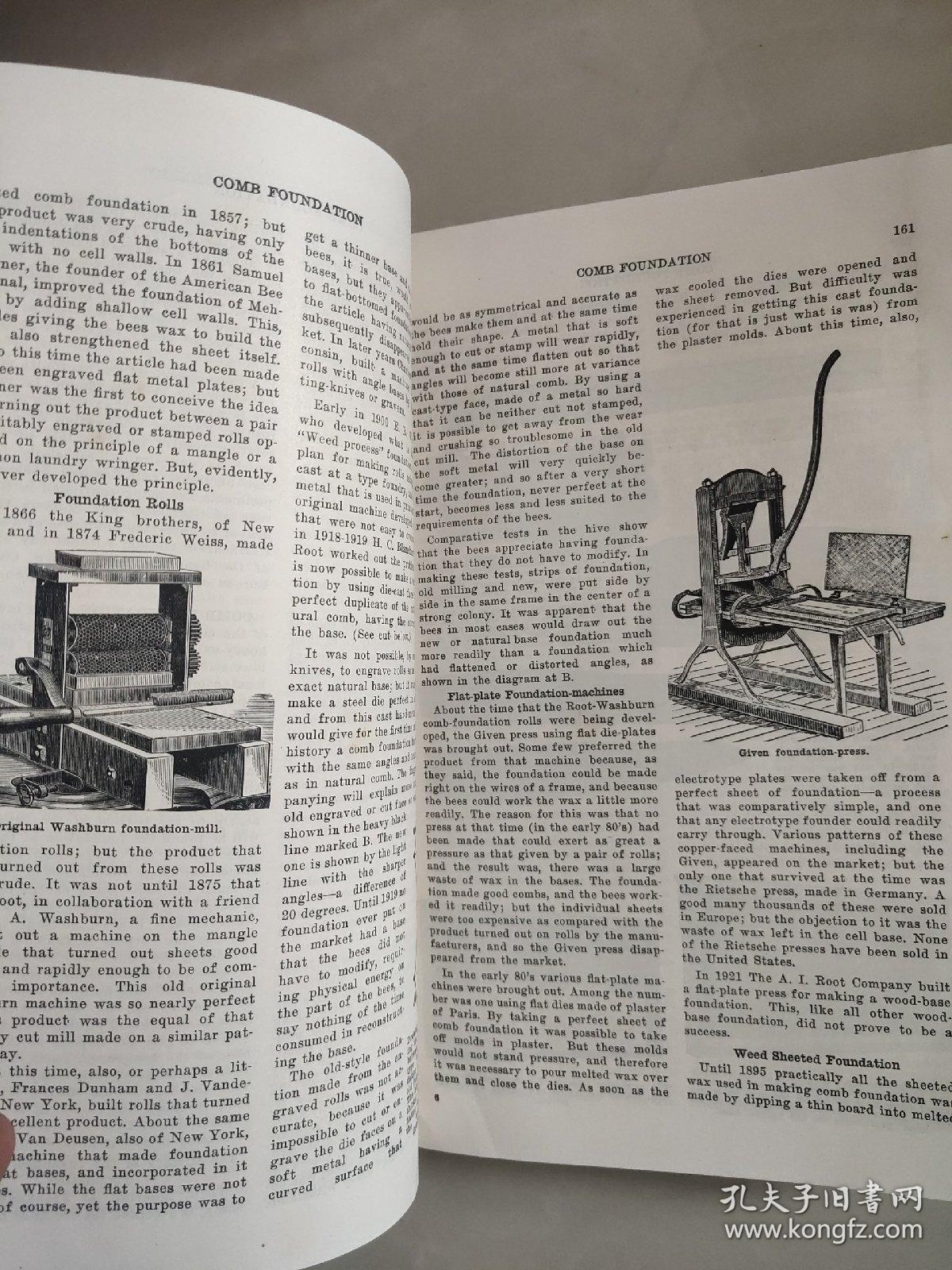 ABC and XYZ of BEE CULTURE 英文原版 1929年 革面精装,封面烫金凹凸印刷，品相较好