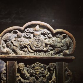 道教中天梵气斗姆元君牌位，分体设计，全品相
