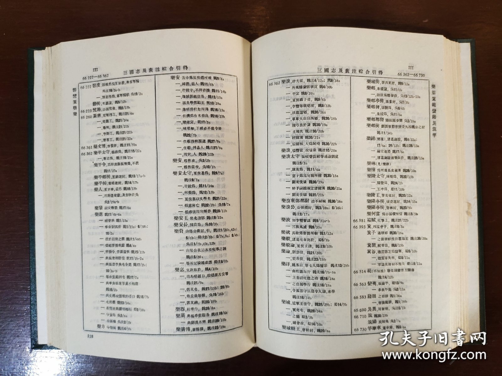 三国志及裴注综合引得
