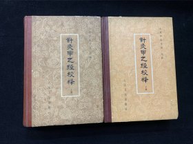 针灸甲乙经校释（精装上下册，印5100册）