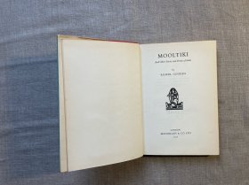 Mooltiki, And Other Stories and Poems of India 印度故事诗歌集【英文版，精装】