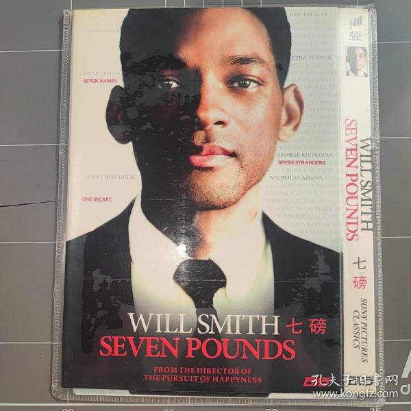 光盘DVD 七磅 Seven Pounds 威尔.史密斯 罗莎里奥.道森 中文字幕  1碟装 轻微划痕