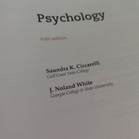 Psychology 第五版 国际学校课本 作者是Saundra K. Ciccarelli 和 J. Nolan White