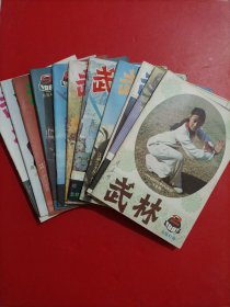 武林杂志 1985年 2-12册全 缺第1期 11本合售 封面有名字 品好