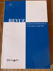 REVUE DE DROIT INTERNATIONAL ET DE DROIT COMPARÉ