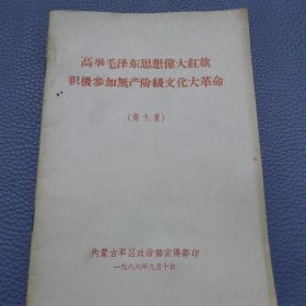 高举毛泽东思想伟大红旗，积极参加无产阶级文化大革命（第九集）