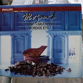 飞利浦出品 
莫扎特：钢琴变奏曲、回旋曲
满银圈，美产，5CD装
精装正版CD