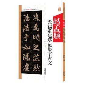 中国历代名碑名帖集字系列丛书--赵孟頫光福重建塔记集字古文 9787539888156 陆有珠 安徽美术