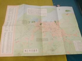 82年镇江市旅游图