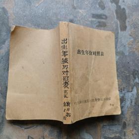 出生年份对照表