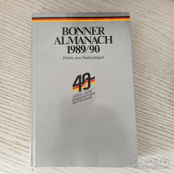 Bonner Almanach 1989/90 德语