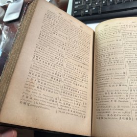 Dictionnaire francais   Chinois   1884年 法汉常谈   保证正版   和在售比较   扉页前面好像缺一页  正文完整  J88