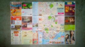 旧地图-香港旅游地图繁英日文版(??年5/6月)2开8品