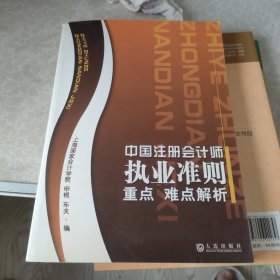 中国注册会计师执业准则重点难点解析