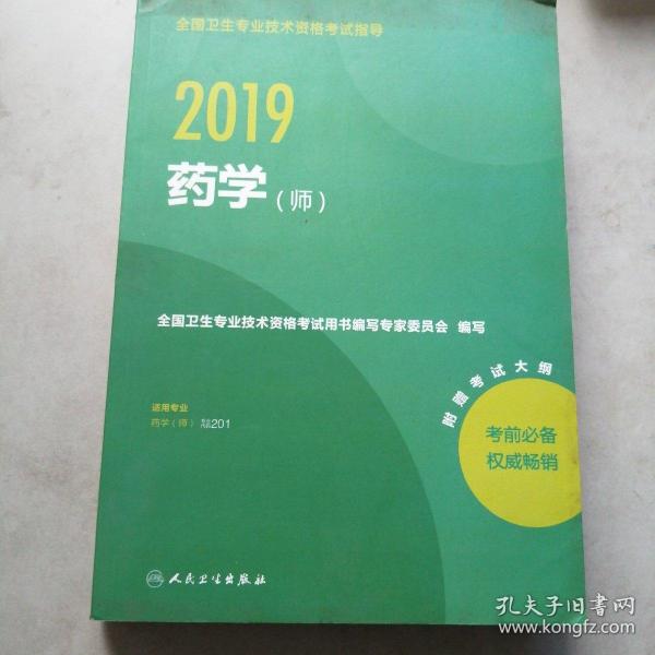 全国卫生专业职称考试人卫版2019全国卫生专业职称技术资格证考试指导药学（师）