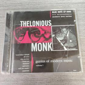 354唱片CD： THELONIOUS MONK     一张光盘盒装