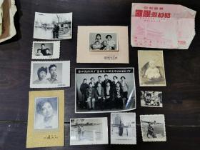 早期，常州地区，帅哥美女，1960年常州拖拉机厂高耀良小组全体合影，大连工学院，庆祝五一！13张合拍！