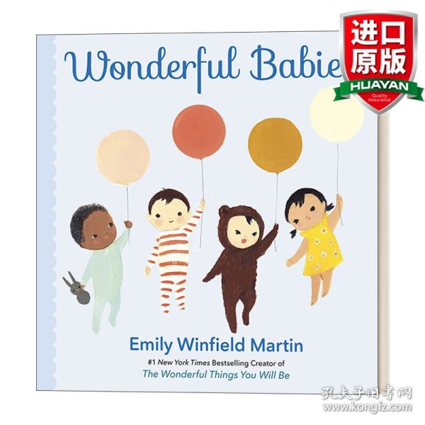 英文原版 Wonderful Babies 神奇宝宝 纸板书 0-3岁低幼儿童绘本 英文版 进口英语原版书籍