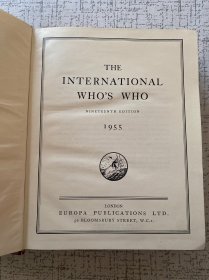 The international who‘s who 1955