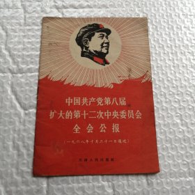 中国共产党第八届扩大的第十二次中央委员会全会公报