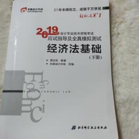 会计专业技术资格考试应试指导及全真模拟测试 经济法基础 2019(下册)