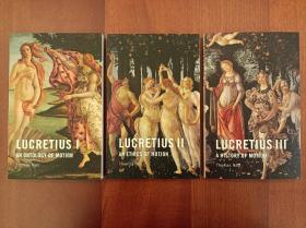 Lucretius I: An Ontology of Motion, Lucretius II: An Ethics of Motion, Lucretius III: A History of Motion  （全套三册合售）（现货，实拍书影）