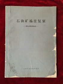 石油矿场往复泵