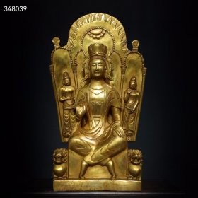 珍藏 鎏金 【北魏佛】 造像摆件